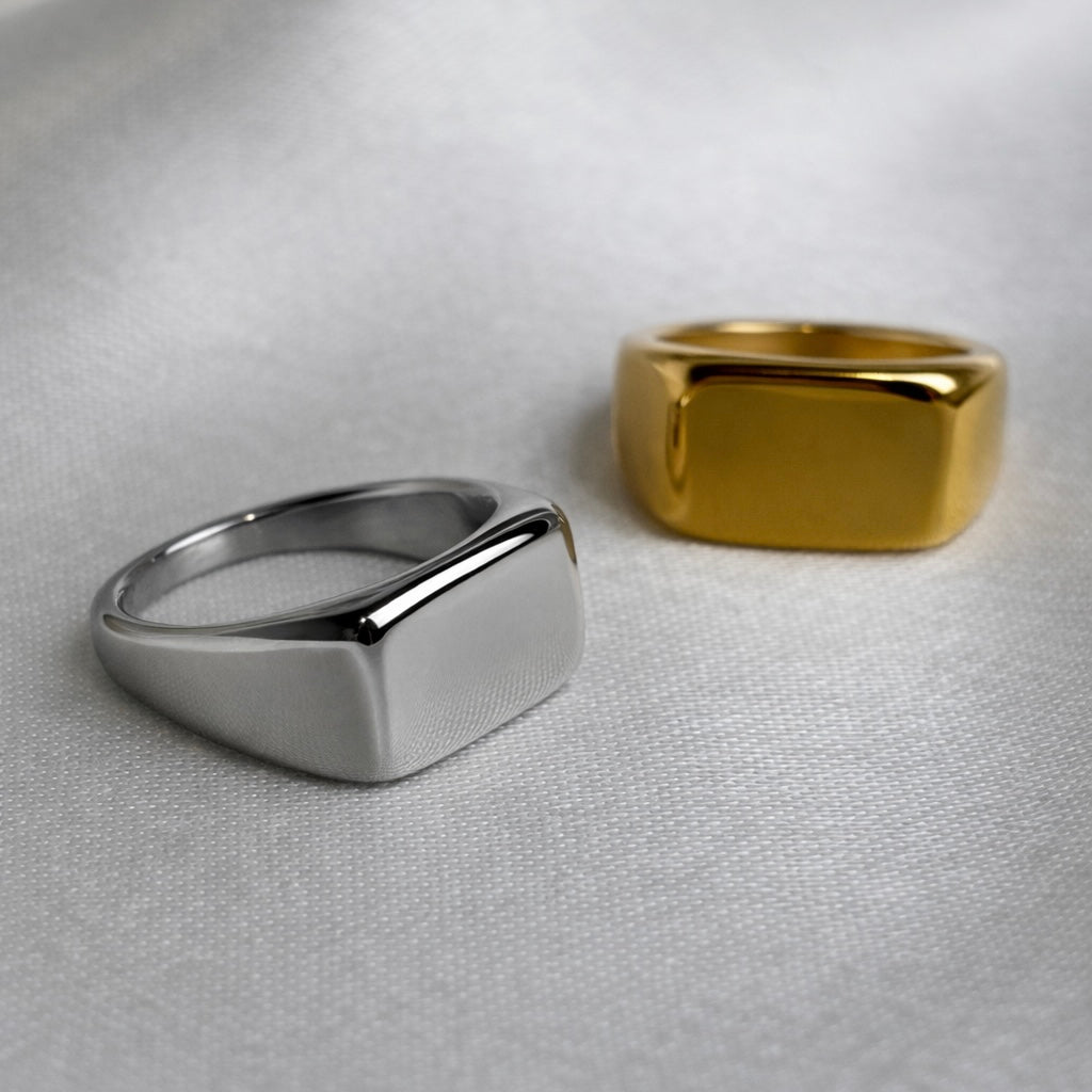 Rectangular Signet Pinky Ring