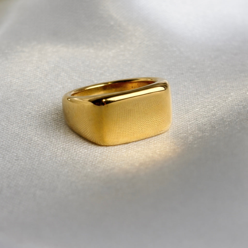 Rectangular Signet Pinky Ring