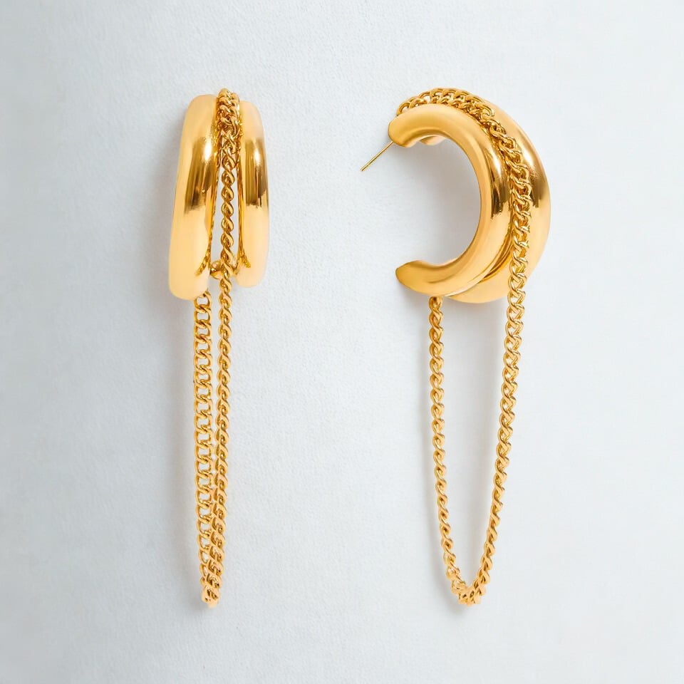 Hook Chain Earrings